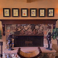 Weekend Retreat Fire Place Mantle